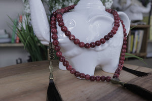 Ghost Tribe - Mala Meditation Beads "Blood Agate" 6MM Size - Ghost Tribe