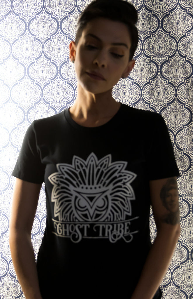 Ghost Tribe T-Shirt - Owl Black Label Women's - Ghost Tribe